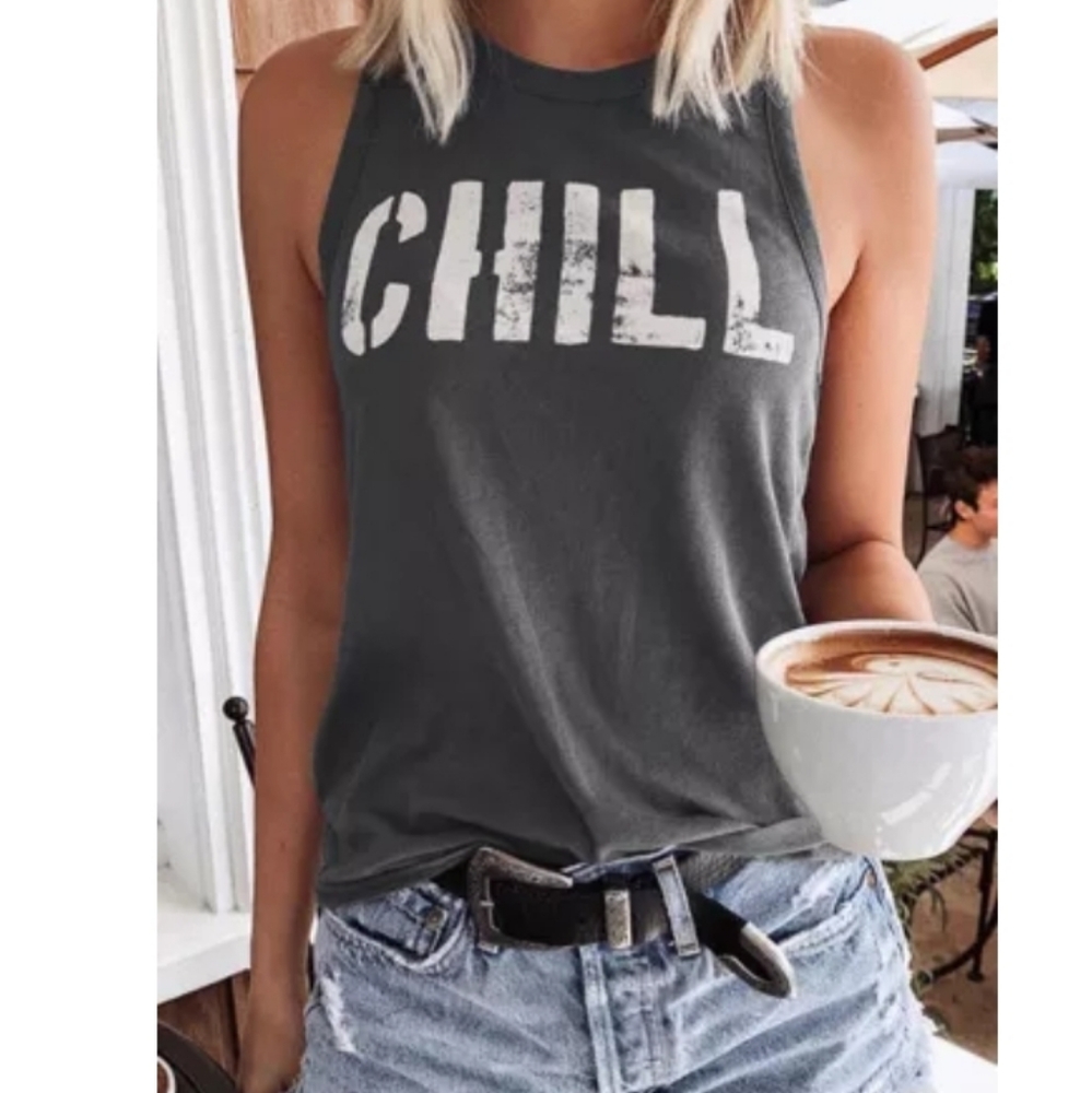 ❤️2 Left New Boutique Chill tank